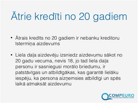kredītlīnija no 20 gadiem